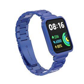 Zore KRD-60 Xiaomi Redmi Watch 2 Lite Lacivert Metal Kordon