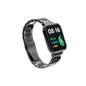 Zore KRD-60 Xiaomi Redmi Watch 2 Lite Siyah Metal Kordon