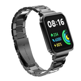 Zore KRD-60 Xiaomi Redmi Watch 2 Lite Siyah Metal Kordon