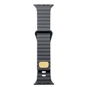 Zore KRD-73 Apple Watch 7 41 mm Uyumlu Gri Silikon Kordon