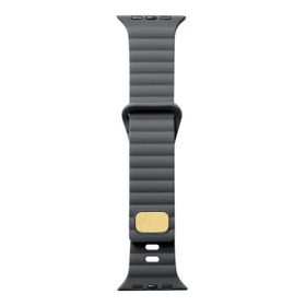 Zore KRD-73 Apple Watch 7 41 mm Uyumlu Gri Silikon Kordon