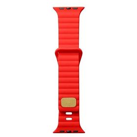 Zore KRD-73 Apple Watch 7 41 mm Uyumlu Kırmızı Silikon Kordon