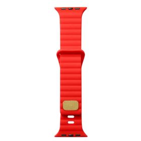 Zore KRD-73 Apple Watch 7 41 mm Uyumlu Kırmızı Silikon Kordon