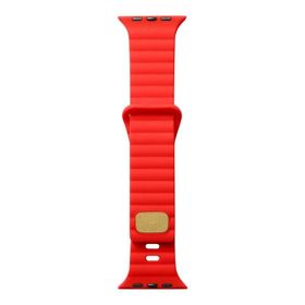 Zore KRD-73 Apple Watch 7 41 mm Uyumlu Kırmızı Silikon Kordon