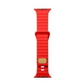 Zore KRD-73 Apple Watch 7 41 mm Uyumlu Kırmızı Silikon Kordon