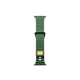Zore KRD-73 Apple Watch 7 45 mm Uyumlu Koyu Yeşil Silikon Kordon