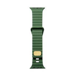 Zore KRD-73 Apple Watch 7 45 mm Uyumlu Koyu Yeşil Silikon Kordon