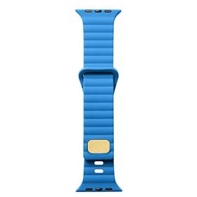 Zore KRD-73 Apple Watch 7 45 mm Uyumlu Mavi Silikon Kordon