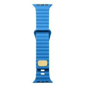 Zore KRD-73 Apple Watch 7 45 mm Uyumlu Mavi Silikon Kordon