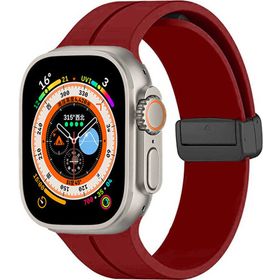 Zore KRD-84 Apple Watch 7 45 mm Derin Mor Silikon Kordon