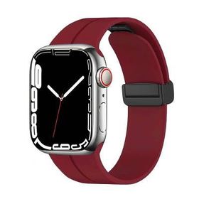 Zore KRD-84 Apple Watch 7 45 mm Derin Mor Silikon Kordon