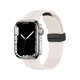 Zore KRD-84 Apple Watch 7 45 mm Derin Mor Silikon Kordon