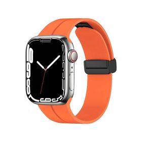 Zore KRD-84 Apple Watch 7 45 mm Derin Mor Silikon Kordon