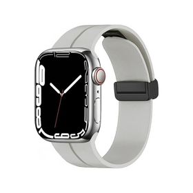 Zore KRD-84 Apple Watch 7 45 mm Derin Mor Silikon Kordon