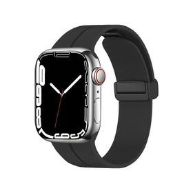 Zore KRD-84 Apple Watch 7 45 mm Derin Mor Silikon Kordon