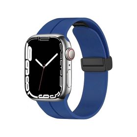 Zore KRD-84 Apple Watch 7 45 mm Derin Mor Silikon Kordon