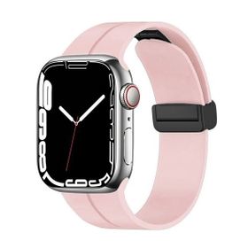 Zore KRD-84 Apple Watch 7 45 mm Rose Gold Silikon Kordon