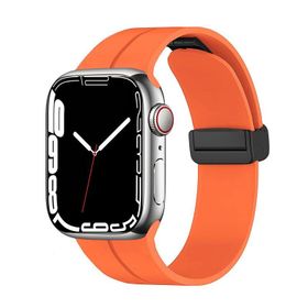 Zore KRD-84 Apple Watch 7 45 mm Rose Gold Silikon Kordon
