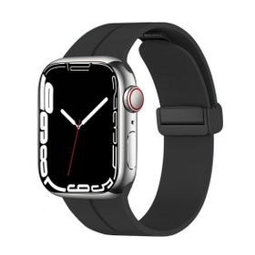 Zore KRD-84 Apple Watch 7 45 mm Siyah Silikon Kordon