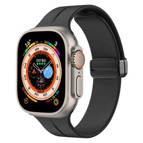 Zore KRD-84 Apple Watch 7 45 mm Siyah Silikon Kordon