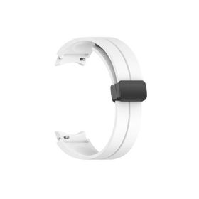 Zore KRD-84 Samsung Galaxy Watch 4 40 mm Uyumlu Beyaz Silikon Kordon