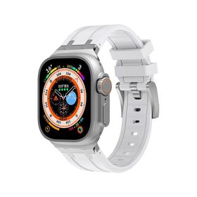 Zore KRD-89 Apple Watch 42 mm Uyumlu Turuncu Silikon Kordon