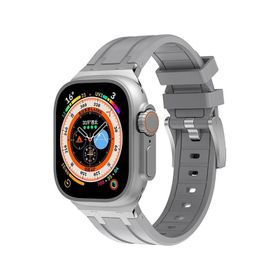 Zore KRD-89 Apple Watch Ultra 49 mm Uyumlu Beyaz Silikon Kordon