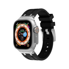 Zore KRD-89 Apple Watch Ultra 49 mm Uyumlu Beyaz Silikon Kordon