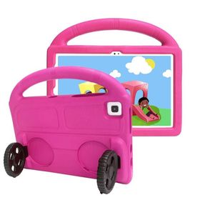Zore Lenovo M10 Plus TB-X606F Wheel Car Tekerlek Standlı Tablet Eva Silikon Kılıf