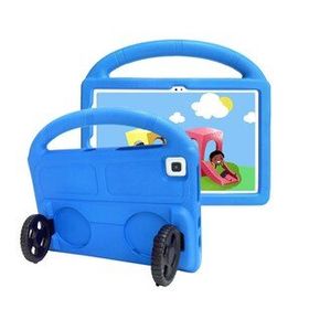 Zore Lenovo M10 Plus TB-X606F Wheel Car Tekerlek Standlı Tablet Eva Silikon Kılıf