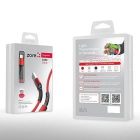 Zore LS63 Gri Lightning USB Kablo