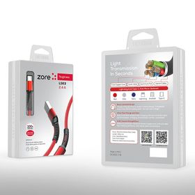 Zore LS63 Gri Lightning USB Kablo