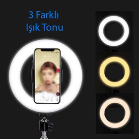 Zore M20 Işıklı Ring Light Telefon Tutucu