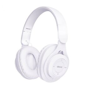 Zore M6 Plus Beyaz Ayarlanabilir ve Katlanabilir Kulak Üstü Bluetooth Kulaklık