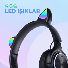 Zore M6 Pro Cat Siyah Bluetooth Kulaklık