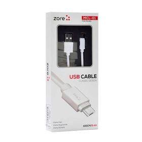 Zore MCL-01 Beyaz Micro Usb Kablo