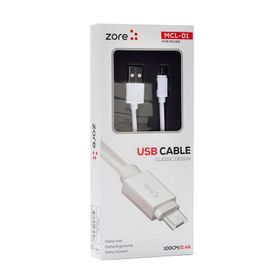 Zore MCL-01 Beyaz Micro Usb Kablo