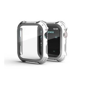 Zore More TR Apple Watch 7 45 mm Tank Zırh Kasa ve Ekran Koruyucu Watch Gard 10 Akıllı Saat Ekran Koruyucu Kılıf