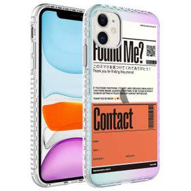 Zore NO6 Apple iPhone 11 Uyumlu Airbag Kenarlı Renkli Desenli Silikon Elegans Kapak Kılıf