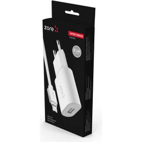 Zore Ofset Serisi ZCS-01 2.1 A Micro 2-1 Beyaz Ev Şarj Seti