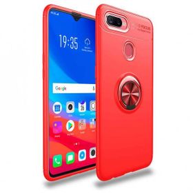 Zore Oppo A12 Manyetik Yüzüklü Ravel Silikon Kılıf