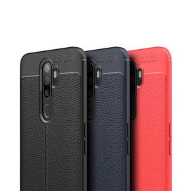Zore Oppo A5 2020 Deri Görünümlü Niss Silikon Kılıf
