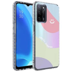 Zore Oppo A54 4G Airbag Kenarlı Renkli Desenli Silikon Elegans Kapak Kılıf