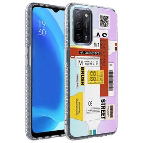 Zore Oppo A54 4G Airbag Kenarlı Renkli Desenli Silikon Elegans Kapak Kılıf