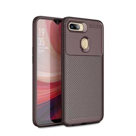 Zore Oppo A5S Karbon Tasarım Negro Silikon Kılıf