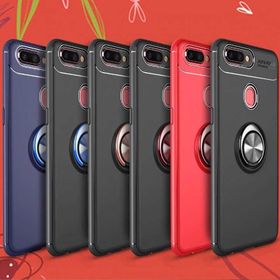 Zore Oppo A5S Manyetik Yüzüklü Ravel Silikon Kılıf