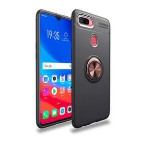 Zore Oppo A5S Manyetik Yüzüklü Ravel Silikon Kılıf