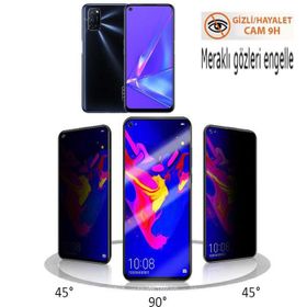 Zore Oppo A92 New 5D Privacy Temperli Ekran Koruyucu