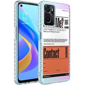 Zore Oppo A96 4G Airbag Kenarlı Renkli Desenli Silikon Elegans Kapak Kılıf