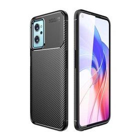 Zore Oppo A96 4G Siyah Karbon Serisi Mat Fiber Silikon Negro Kapak Kılıf